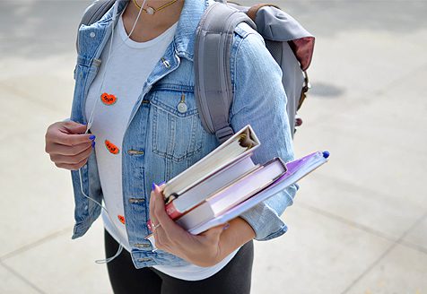 Student ambassador on campus