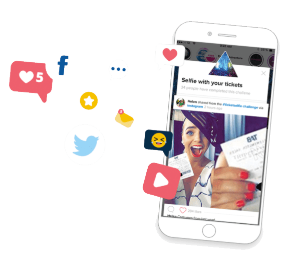 Event Ambassador content for brand awareness shared from app